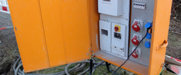 Baustrom bei Elektromeister Sven Zake in Rogätz